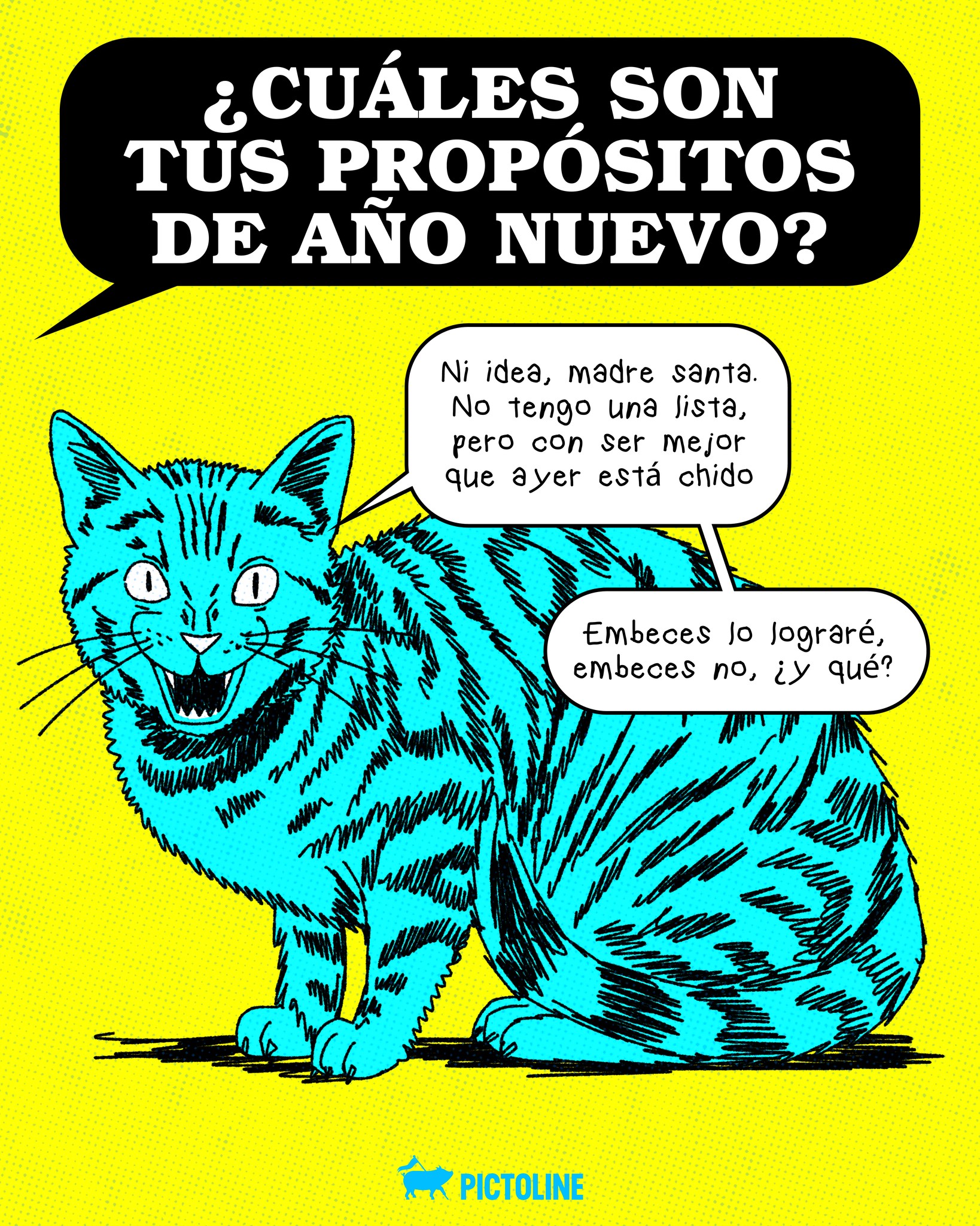 El mejor propósito de Año Nuevo es ser más realista, paps 😅👍🎉 #añonuevo #propósitos #newyeareve #sociedad #humor #pictoline