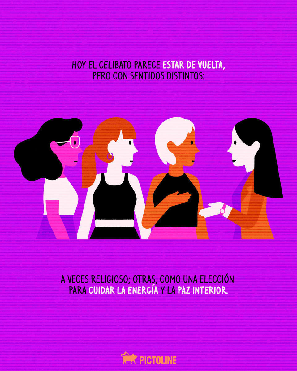 ¿Qué opinas del celibato voluntario? 🔒 Te leemos 📲🔍⁣ ⁣ #celibato #relaciones #sociedad #género #amorpropio #pictoline