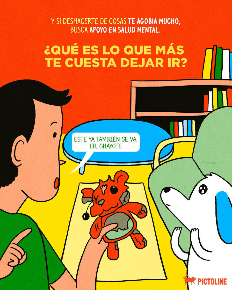 No es flojera, es un “por si acaso” que se salió de control 📦😵‍💫 ¿Qué te cuesta más soltar? #acumulacion #desorden #caos #dormitorio #hogar #emociones #saludmental #psicologia #pictoline