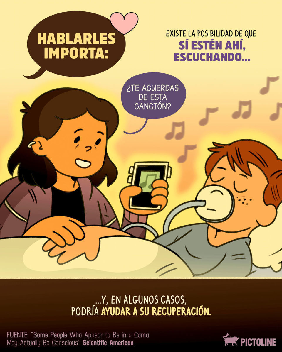 👤 Puede que el cuerpo no responda, pero parece que el cerebro sí ✨ #coma #cerebro #neurociencia #consciencia #salud #ciencia #medicina #pictoline