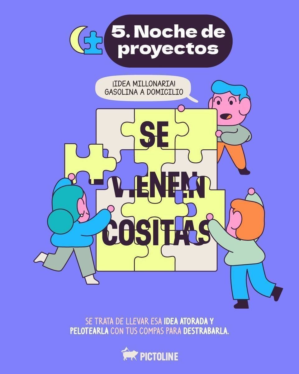 ¿Siempre los mismos planes? 😮‍💨 La noche tiene más opciones 🎨⁣ ⁣ #amistad #findesemana #buenosmomentos #ocio #juegosdemesa #ideas #creatividad #dibujos #humor