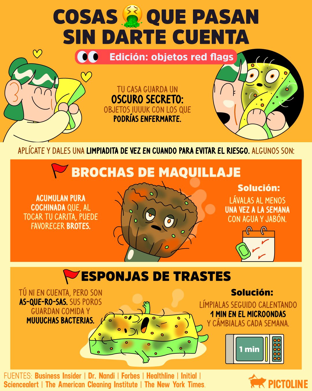 Los objetos asquerosos en tu casa viendo cómo los tocas diario 👁️👄👁️🖐️🤢⁣ ⁣ #bacterias #asqueroso #hogar #hacks #lifehacks #limpieza #pictoline