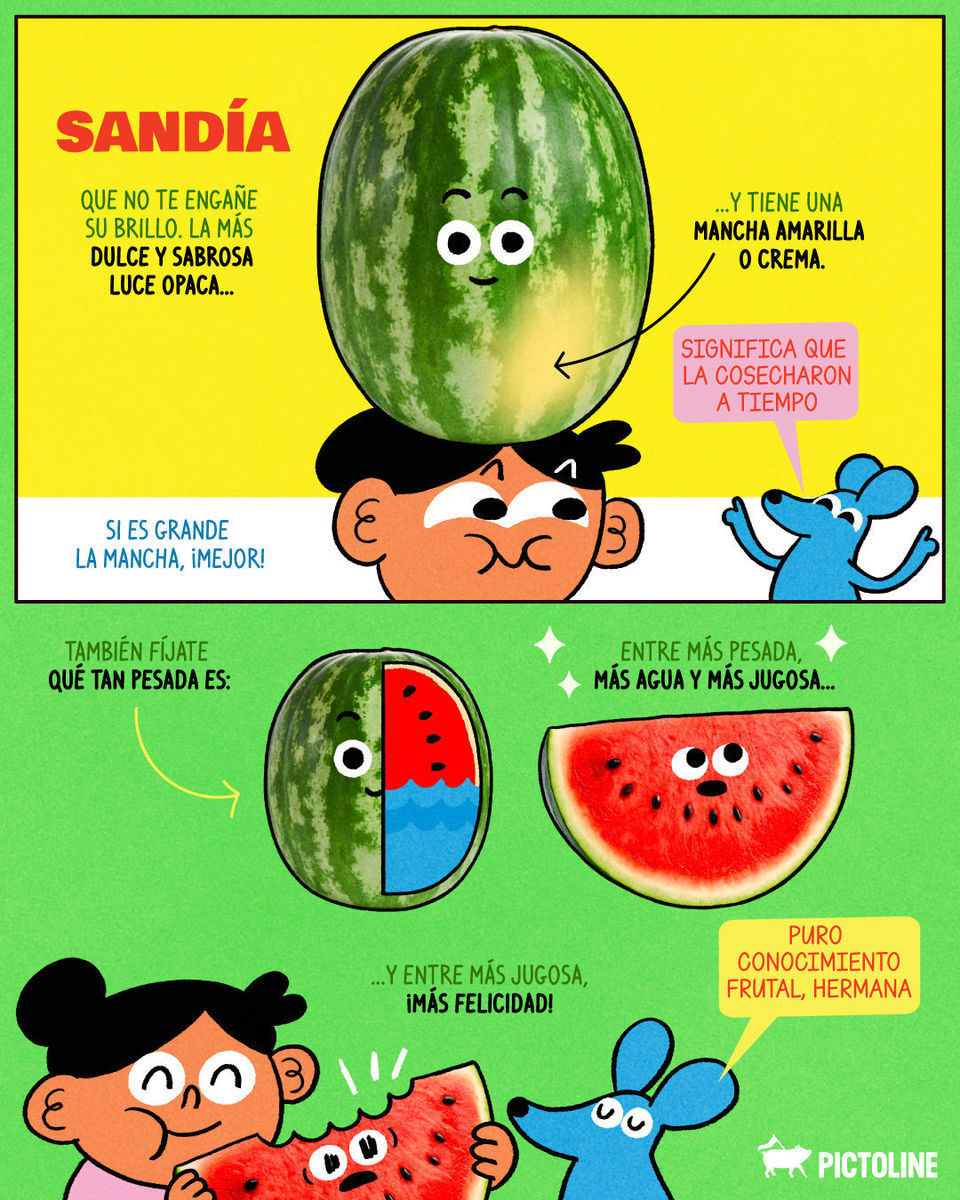 Mándale estos tips a quien creas que lo necesita 😅🍋‍🟩🍌🍉⁣ ⁣ #fruta #frutafresca #comida #lifehacks #consejos #pictoline