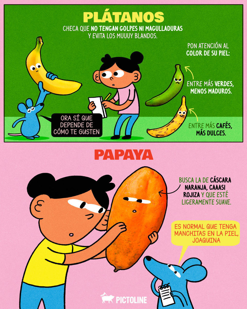 Mándale estos tips a quien creas que lo necesita 😅🍋‍🟩🍌🍉⁣ ⁣ #fruta #frutafresca #comida #lifehacks #consejos #pictoline