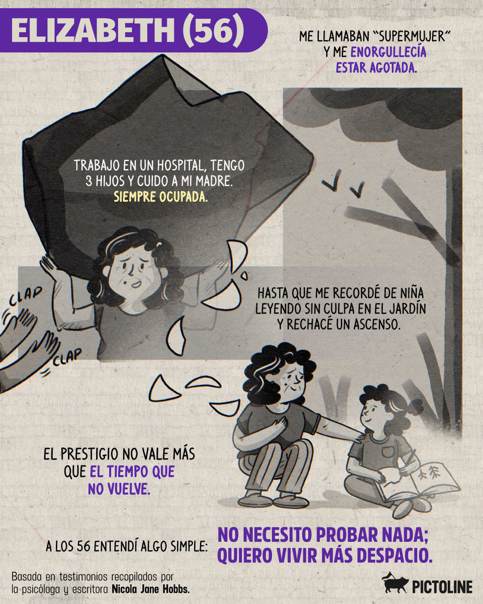 ¿Cuándo dejamos de creer que existir era suficiente? 😮‍💨🥀⁣ ⁣ #descanso #mujeresreales #mujeres #8m #historias #pictoline