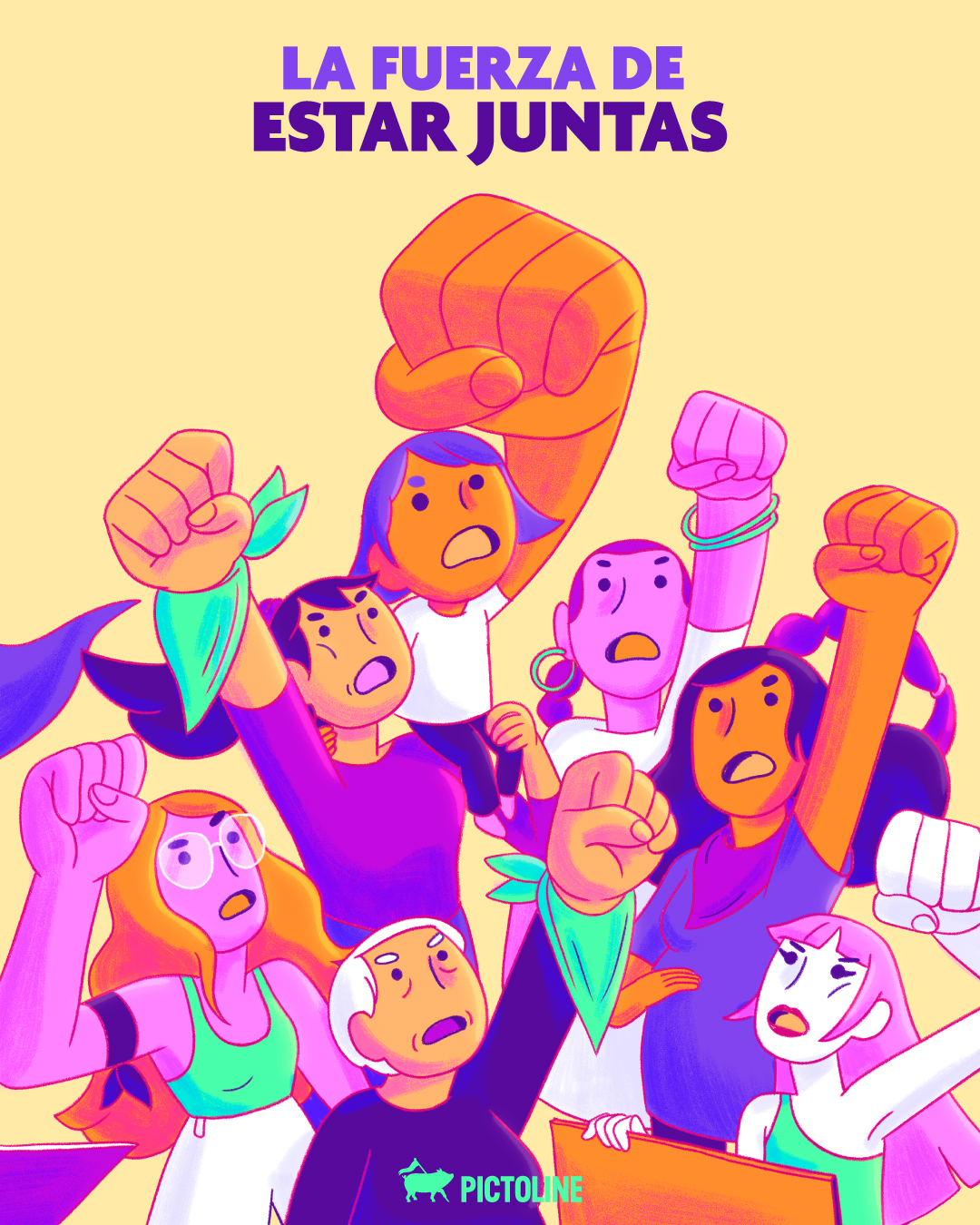 Hicimos este póster para ti, para TODAS 💜⁣ ⁣ ⬇️ Descárgalo gratis en https://pictoline.gumroad.com/l/8M26⁣ ⁣ #8M #8marzo #diadelamujer #diainternacionaldelamujer #género #actualidad #pictoline