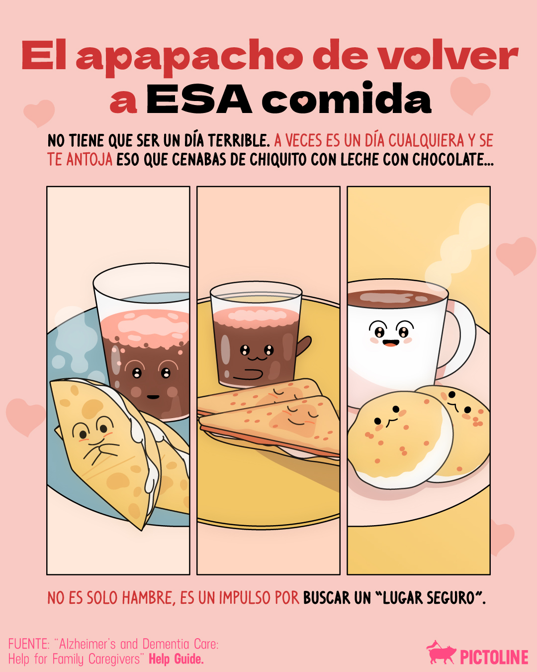 ¿Cuál es ESA comida que te hace sentir que todo está bien? 🫰✨😋⁣ ⁣ #comfortfood #comidareconfortante #comida #emociones #felicidad #pictoline