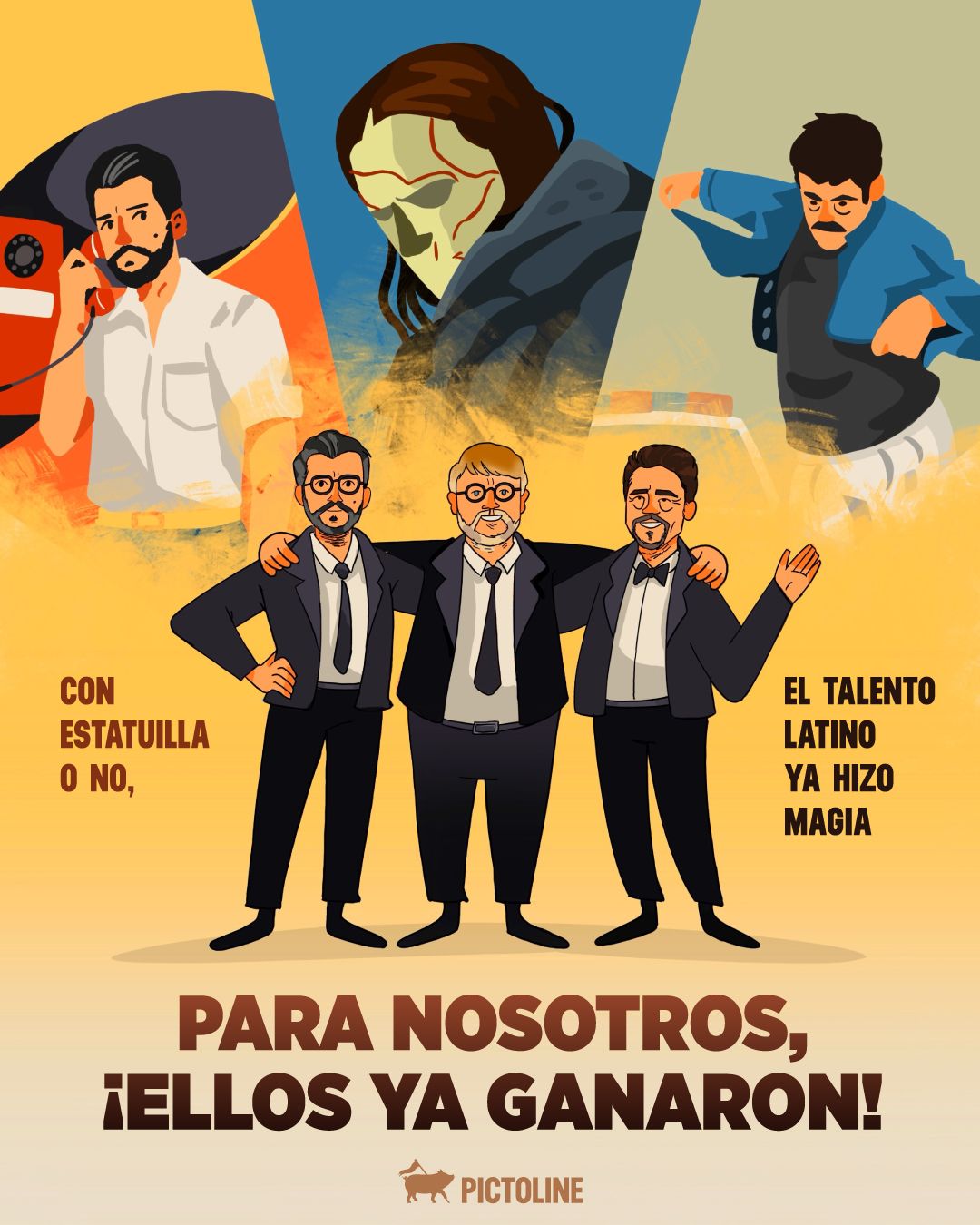 🇲🇽🇧🇷🇵🇷 Se lleven o no el Óscar, el talento latino está dejando huella en el mundo 🔥🔥🗣️⁣ ⁣ ⁣ #guillermodeltoro #wagnermoura #beniciodeltoro #oscars2026 #premiososcar #cine #películas #entretenimiento #pictoline