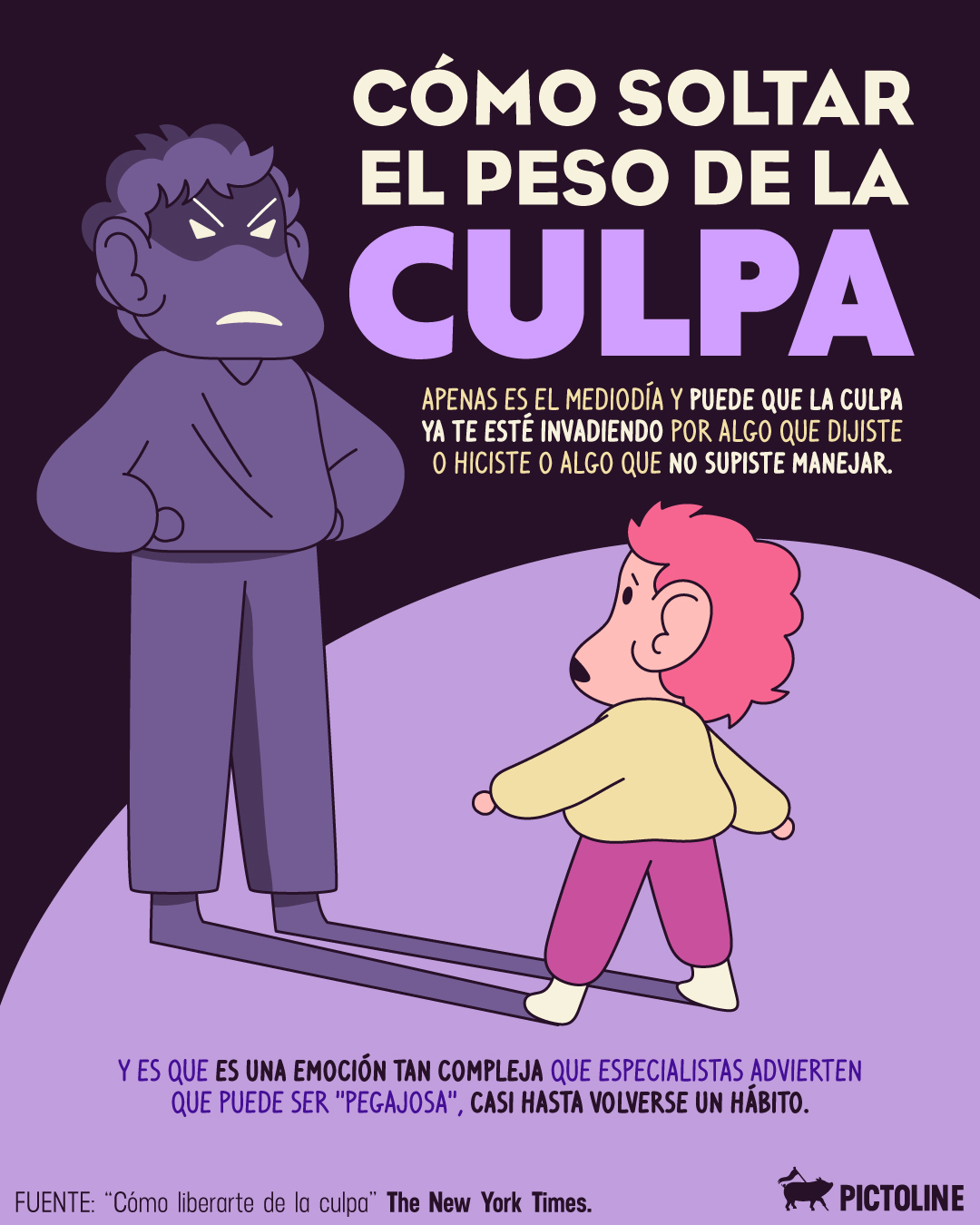 Esa culpa que cargas… ¿sí te sirve o solo pesa? 🤔⁣ ⁣ #emociones #culpa #shame #saludmental #saludemocional #pictoline