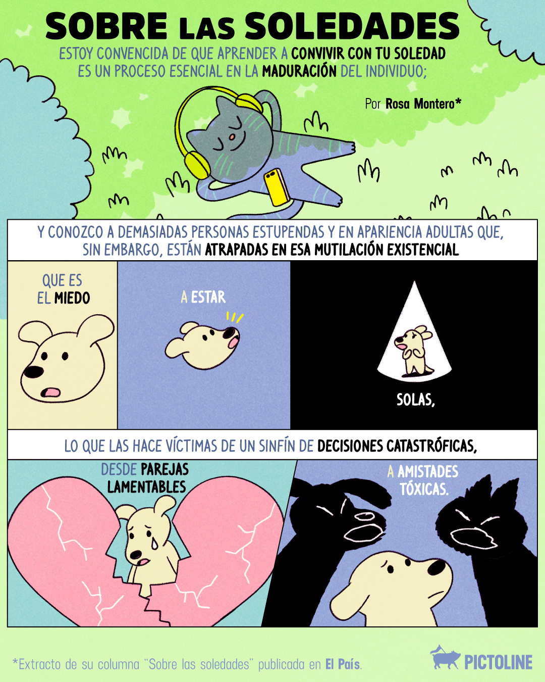 Aprender a estar a solas no es lo mismo que sentirse en soledad 🫂⁣ ⁣ #soledad #quoted #sociedad #reflexión #libros #rosamontero #saludmental #pictoline