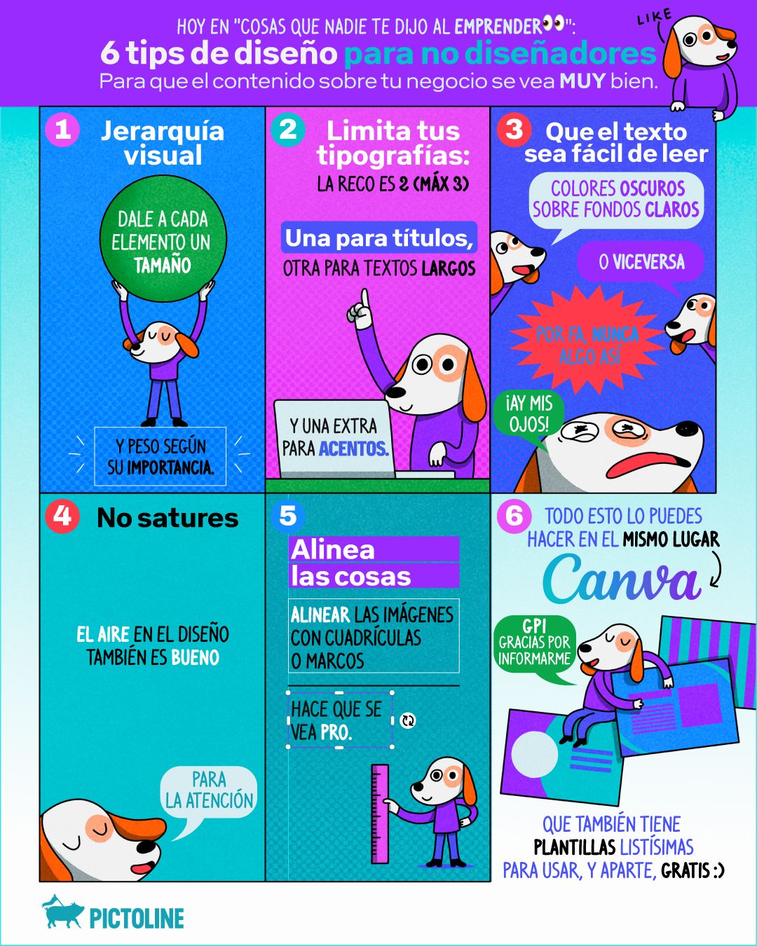 Para cuando te digan “métele más diseño” 🫟⁣ ⁣ #diseño #diseñográfico #creatividad #contenido #designtips #pictoline