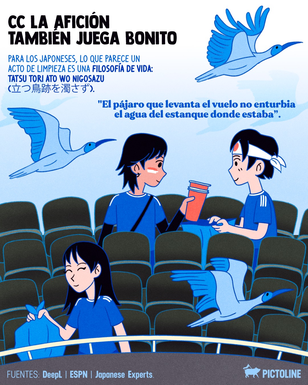 Con esta acción, Japón ya ganó 🫰💙⁣ ⁣ #japón #cultura #sociedad #lenguaje #actualidad #pictoline