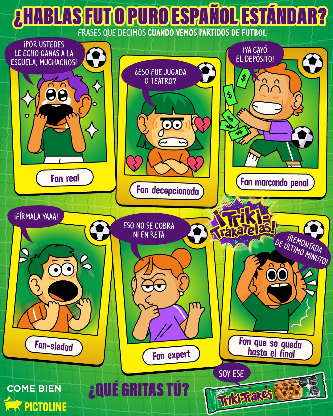 ¿Cuál de estos eres tú cuando ves fut? ⚽⁣ ⁣ #pictoline