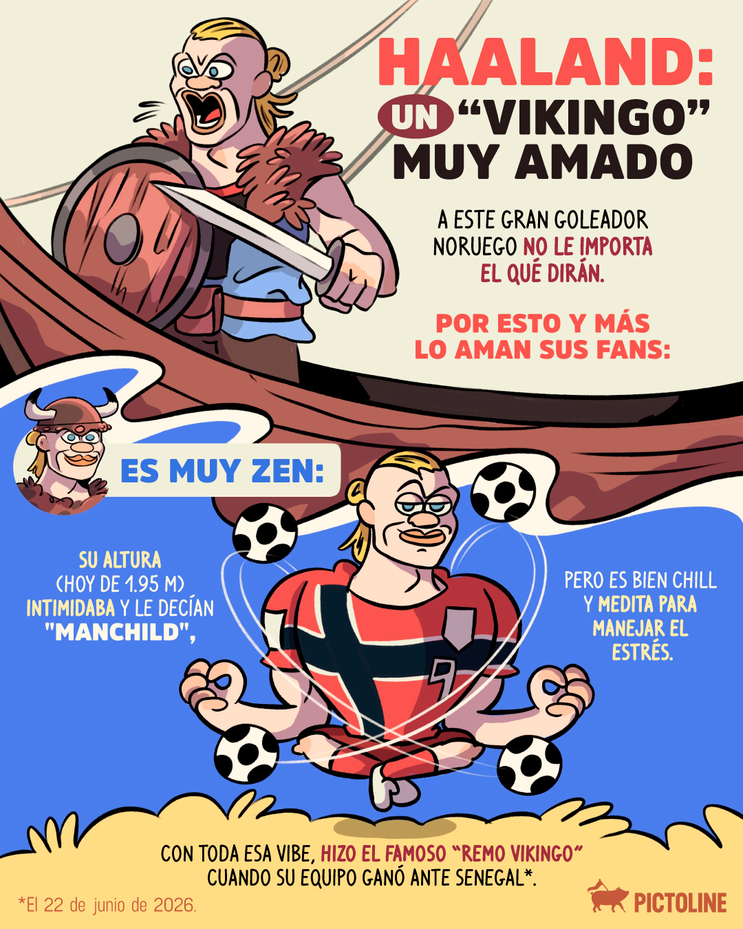 Un “vikingo” que hasta podría ganar la 🥾 de oro ⚽ ¿será? #deportes #actualidad #pictoline