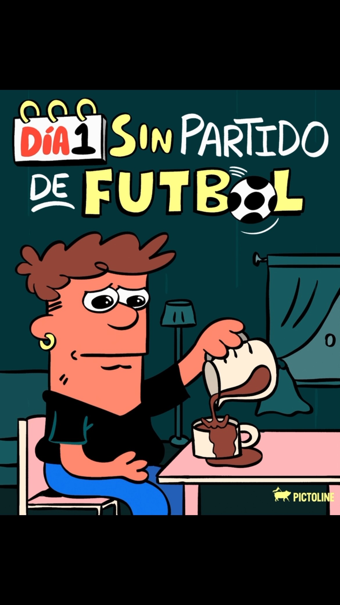 Aún recuerdo aquellos días de ver el fut ⚽😢😂 ¿Cuál de estos eres? #deportes #pictoline