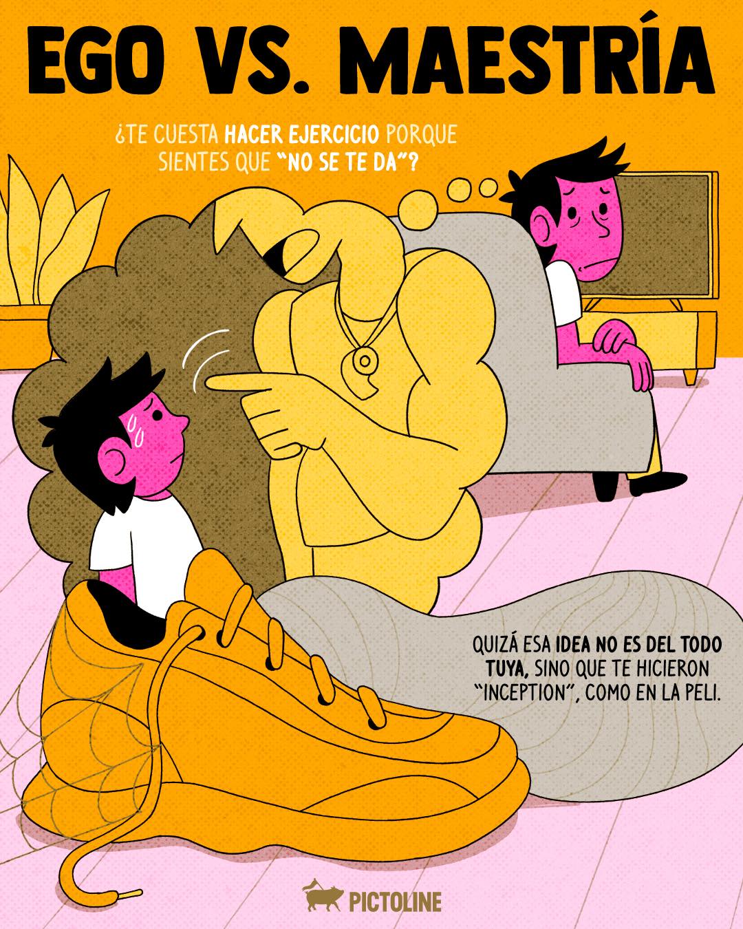 “Es que hacer ejercicio no es lo mío” 🏃‍♀️🤷‍♂️ ¿Seguro que esa idea es tuya 👀? #deportes #aprendizaje #pictoline