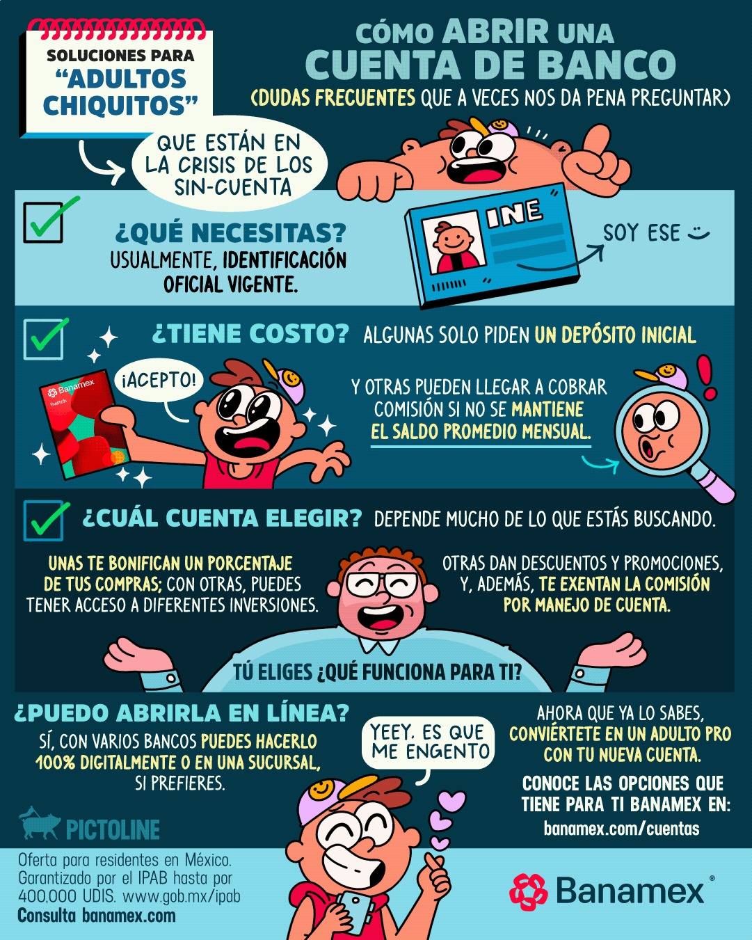 Finanzas para adultos chiquitos, di 💳🤭 #finanzas #pictoline