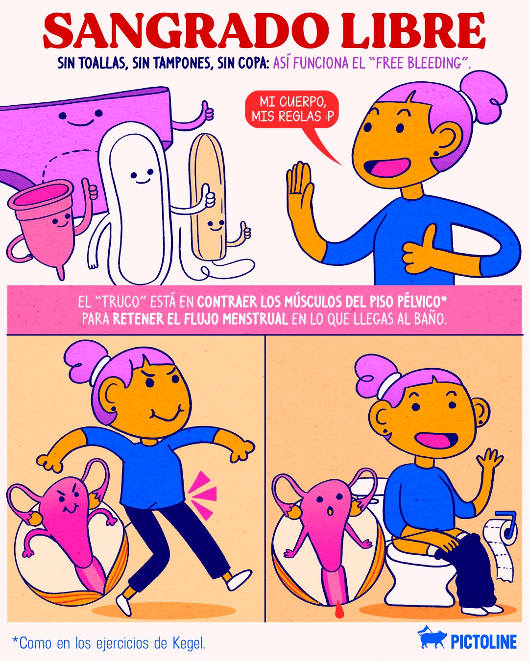 ¿Te animarías a dejar que todo fluya en esos días? 🩲🩸 #salud #ciencia #pictoline